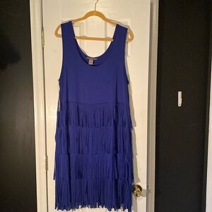 Dress with fringes